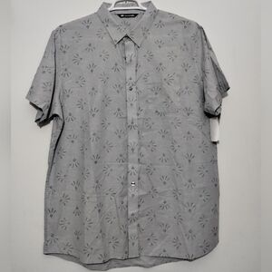 Travis Mathew Briarcliff Patterned Button-down Shirt Short Sleeve Preppy